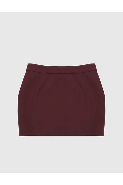 İLVİ Carlita Burgundy Women's Skirt
