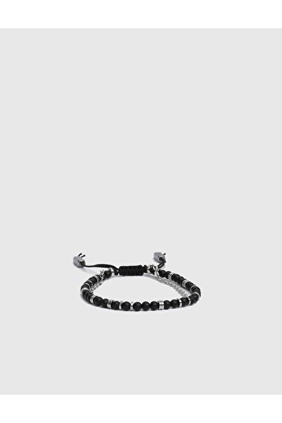 İLVİ Douglas Black Matte Men's Bracelet