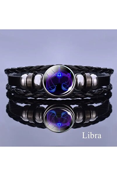 YIWU Shining Libra Sign, Adjustable Faux Leather Bracelet, Suitable for Both ...