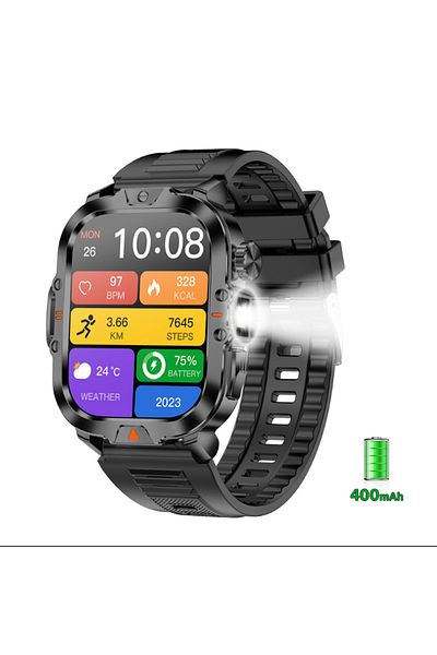 OEM Smartwatch HUIERS HES-V17 Unisex, 2" TFT Touch Screen, 400mAh Battery, BT5.3, Bluetooth Call, IP68,