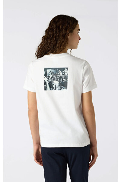 Champion C-Table SS Tee Beyaz Kadın Tişört-117964-WW001