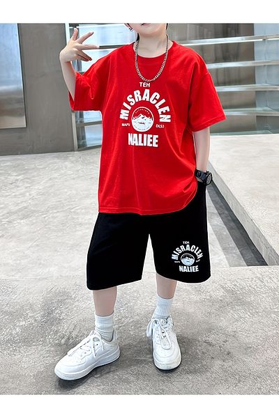 Let's Wear Misraclen Premium Kids Bottom Top T-Shirt Shorts Set