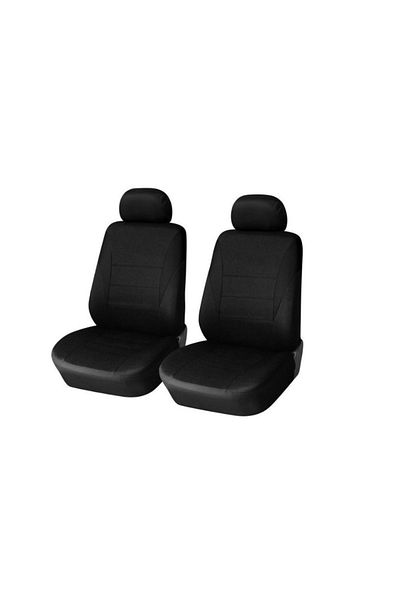 DELUXETUNING Set huse scaune auto, universale, fata 2 locuri, Negru, jacqard
