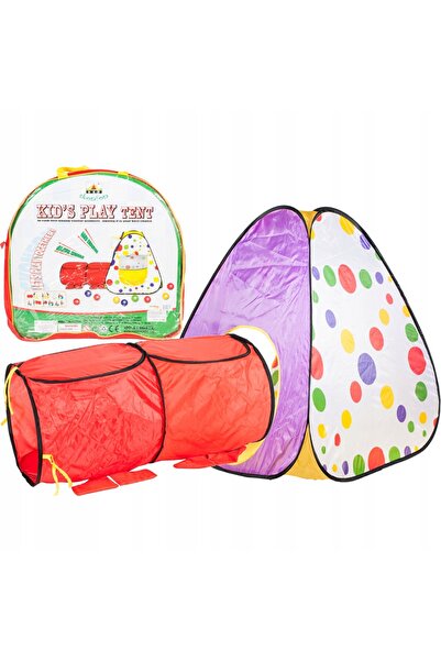 İSP Cort de joaca pentru copii ISP LikeSmart PLAY TENT, usor de instalat, Husa de Transport inclusa, Ros