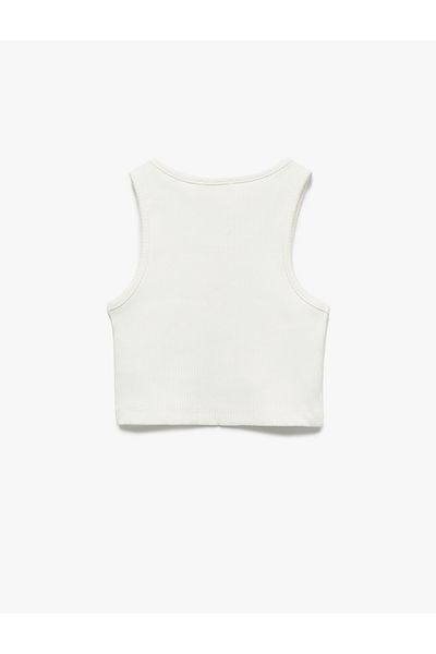 Koton New Season Heart Window Detailed Sleeveless Ribbed Undershirt
