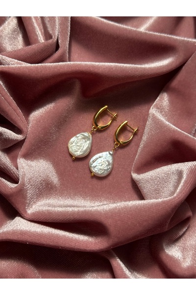 Genuine Pearl Detailed Design Women's Earrings