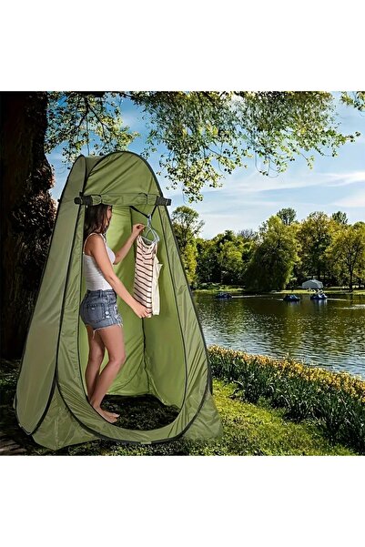 Eşya Dünyası 1 Adet Mavi Su Geçirmez Gizlilik Çadırı - Plaj, Kamp ve Açık Hava -Hafif Katlanabilir Soyunma Kabini