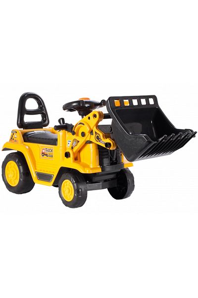 İSP Bulldozer, Walker and Potty 3 in 1, Ride-On for Children "Happy Constructor" with Steering Wheel and Levers,