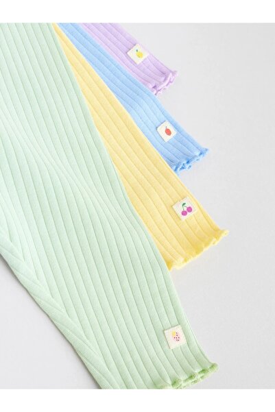 Next Baby Cotton Multi Pastel Lilac 4-Piece Tights Set