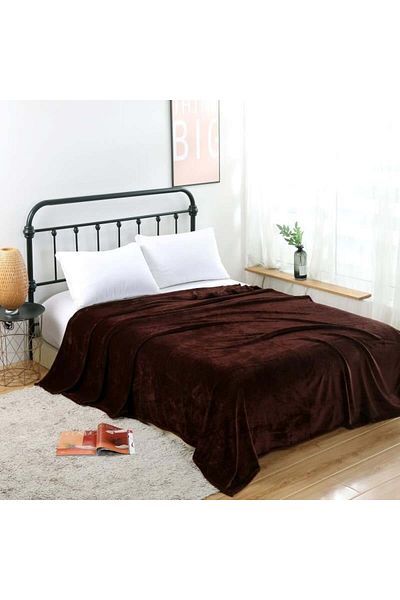 FIONNA.RO Cocolino Thin Blanket UNI - Dark Brown