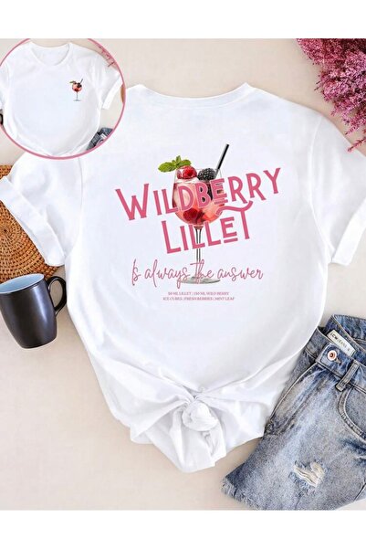 SVART WEAR Μπλουζάκι Wildberry lillet oversized λευκό μπλουζάκι