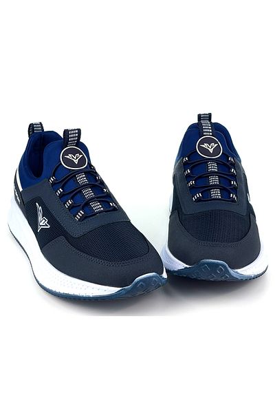 KAJILA Men's Navy Blue Laceless Flexible Very Light Casual Sneaker Sports Shoes