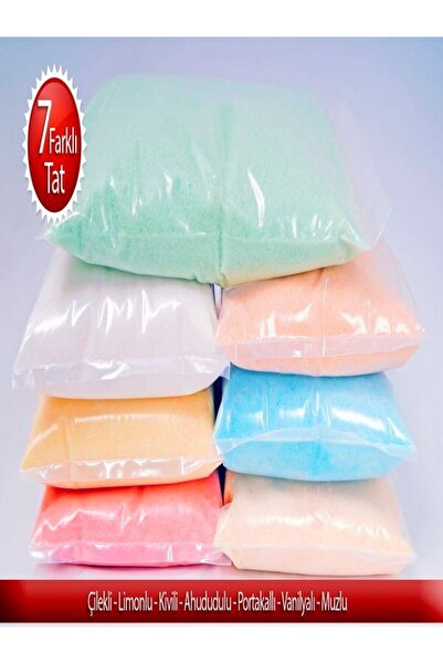 PSC 7 TAT 7 RENK 600 GR LIK 4 KİLO 200 GR PAMUK ŞEKER TOZU