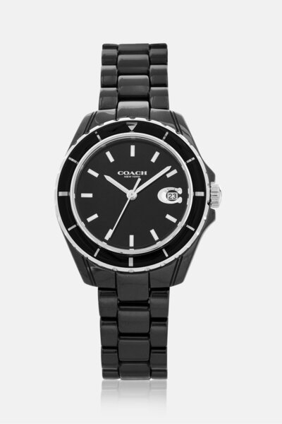 Coach Women 14503805 Stainless Steel Analog Watch 33 mm, Black