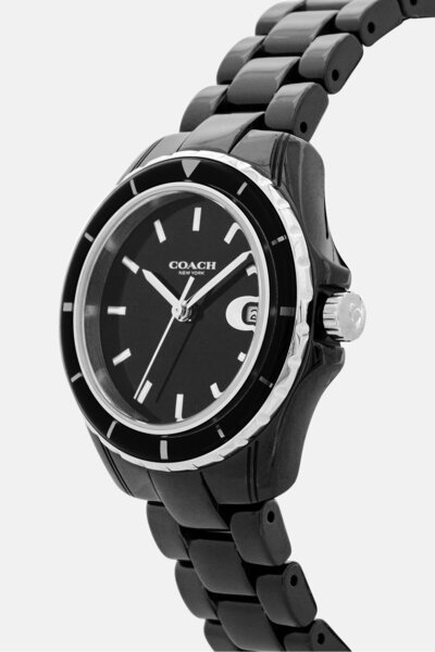 Coach Women 14503805 Stainless Steel Analog Watch 33 mm, Black