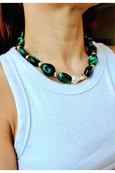 İNİTİUM Kemik Akrilik Kolye