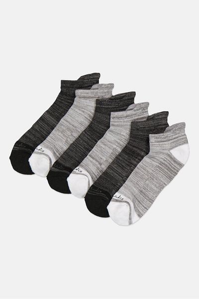 CLARKS Women 6 Pairs Brand Logo Chaussettes Socks, Multicolor