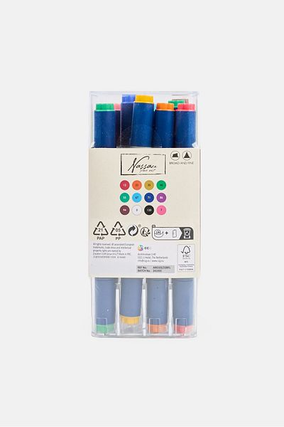 Nassau fine art 12 Pieces Round Dual Markers