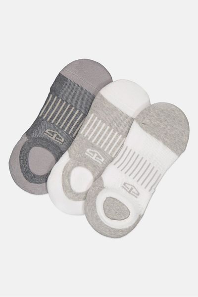 Tapout Men 3 Pairs Textured Cycling Sock, Multicolor