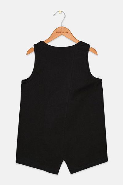 Puma Kids Girl Sportswear Fit Sleeveless Running Top, Black Combo
