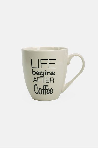 Ritzenhoff & Breker Wide Printed Porcelain Mug 590ml, White