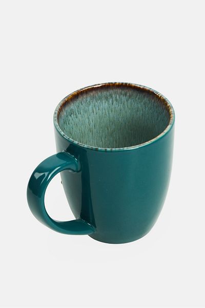 Ritzenhoff & Breker Porcelain Coffee Cup 380ml, Teal Green