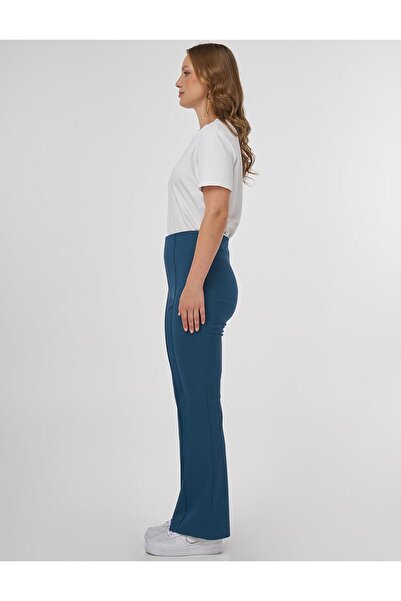 Kayra Çimalı Flare Fit Pantolon Petrol