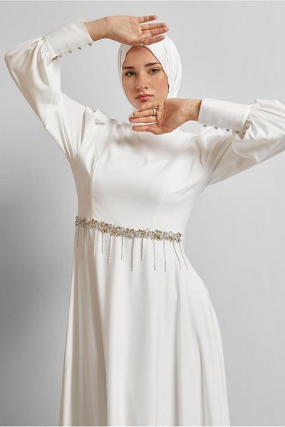 Alvina Satin Stone Dress 45550