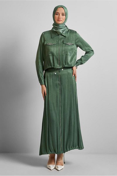 Alvina Stone Skirt Suit 45384