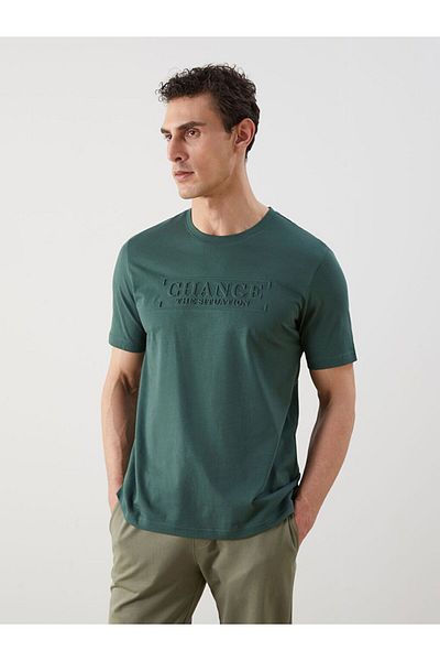 LC Waikiki LCWAIKIKI Classic Crew Neck Short Sleeve Printed Combed Cotton Men's T-Shirt