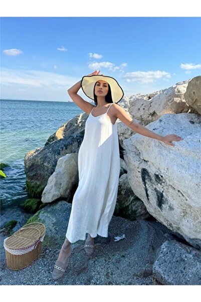 WeShaya Midi Light Dress with Stone Strap