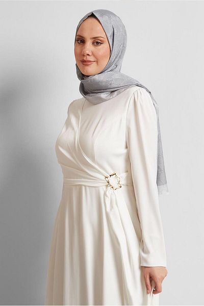 Alvina Alvi̇na Jacquard Monogram Shawl 8542