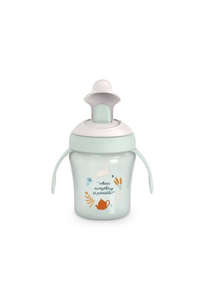 Suavinex Baby Training Cup with Rigid Spout & Removable Handles 6M+ 200ml