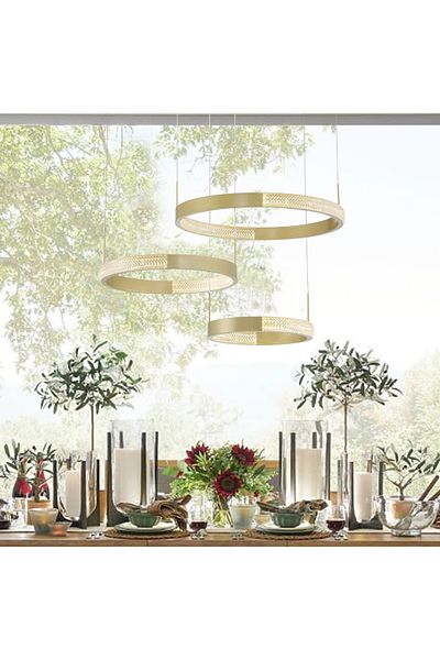 KARAZ 3-ring LED chandelier