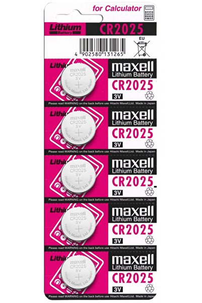 Maxell Baterie Litiu 3V 170mAh, Dimensiuni 20 x 2.5 mm Blister 5