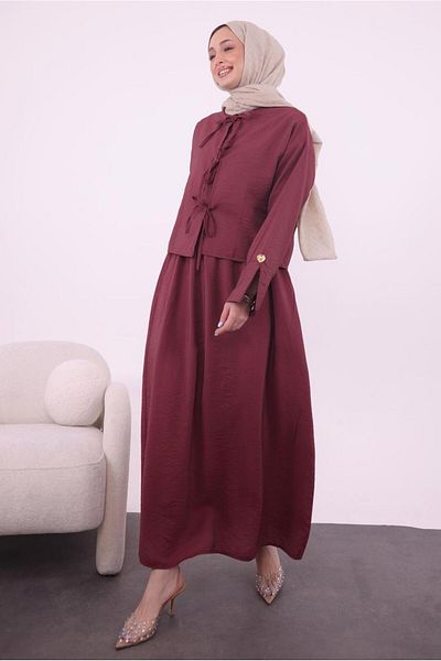 TRENDTESETTÜR ΓΥΝΑΙΚΕΙΟ ΣΕΤ ΜΠΟΥΡΔΟ ΜΠΟΥΡΔΟ ΜΠΟΥΡΔΟ T 9194