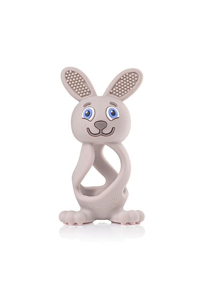 Brush-Baby Bobbie Bunny Teether 3D Cappuccino 0-3 Years