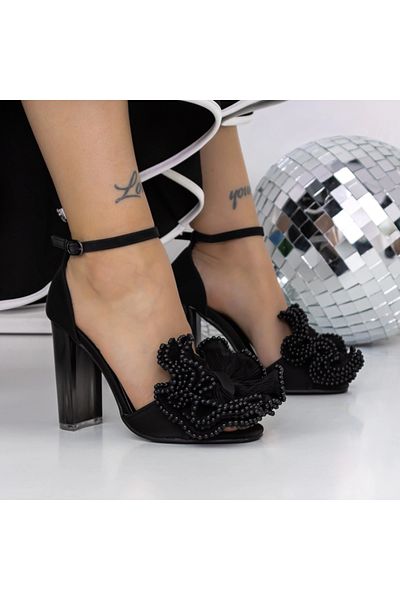 mei Sandale Dama cu Toc 3XKK125 Negru | Mei