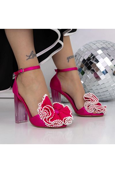 mei Women's Sandals with Heels 3XKK125 Red | Mei