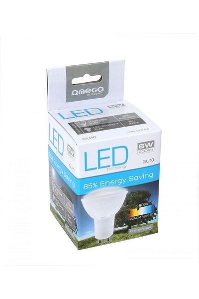 Omega Bec Omega Led Spotlight 2800K GU10 6W 300LM [42555] - OMELGU10-6W