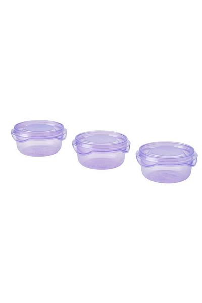 rexa Food container with lid, lilac, 70 ml 3 pack