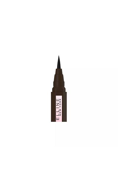 Maybelline New York Tus lichid cu varf flexibil tip pensula, HYPER EASY, 810 pitch brown, 0.6 g