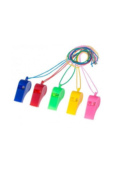 OEM Set 24 Fluiere, fluier din plastic 4 cm, multicolor