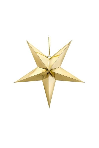 OEM Stea decorativă din carton, aurie, 45 cm