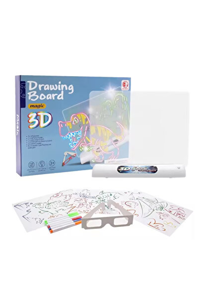 rexa لوحة رسم سحرية ثلاثية الأبعاد - لوحة فنية إبداعية مضيئة للأطفال