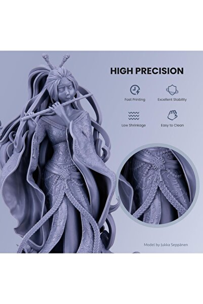 ELEGOO 8K Water Washable Photopolymer Resin 405nm LCD UV-Curing Resin Best for Saturn 2 8K LCD 3D Pr