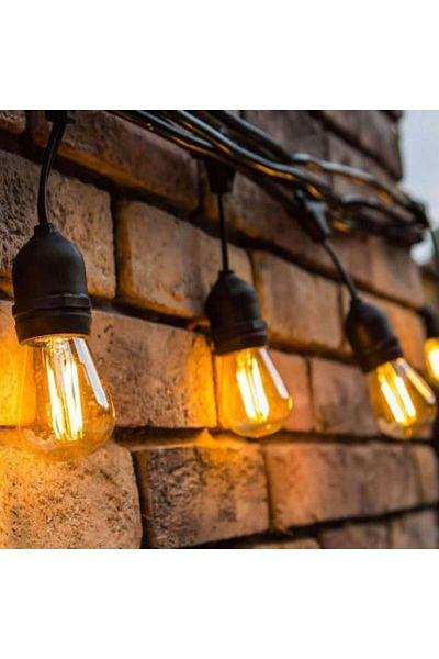 Blusmart Solar Garland with 10 LED Bulbs, 10 m