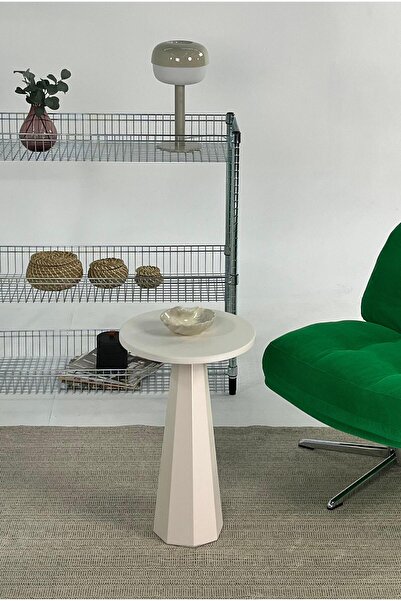 kuppdesign Lilyum Lake Mantar Sehpa 57 cm Krem