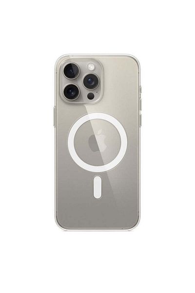 Apple Husă de protecție Apple Clear Case cu MagSafe pentru iPhone 15 Pro Max, transparentă