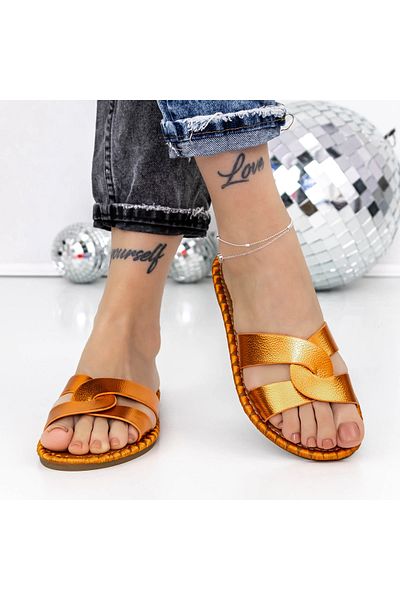 mei Women's Slippers with Low Sole 3BL2 Orange | Mei